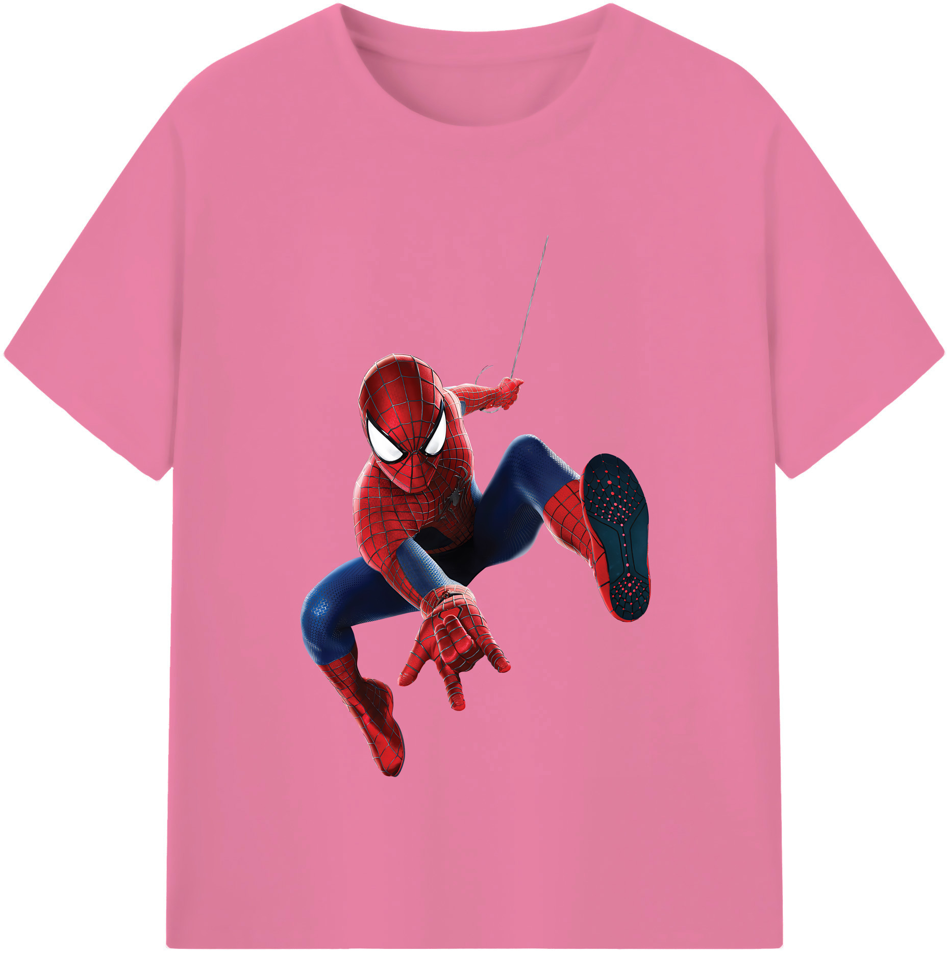 Spider Man スパイダーマン 綿100％半袖Tシャツ（フロントプリント）